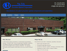 Tablet Screenshot of nu-tek-optics.com